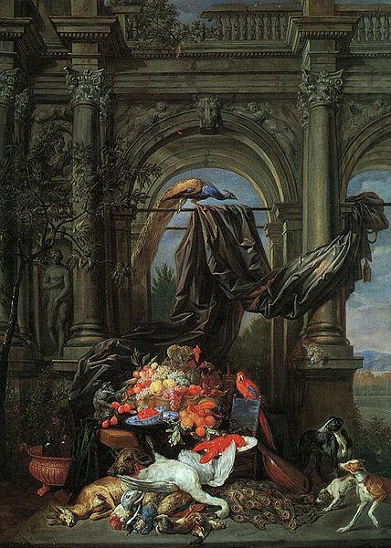 Erasmus Quellinus Still Life in an Architectural Setting china oil painting image